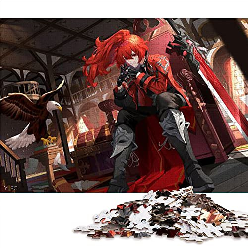 Puzzle 1000 pièces Genshin Impact Diluc Premium en Carton à emboîtement précis pour Adultes et Enfants à partir de 12 Ans 26 x 38 cm