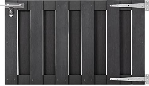 Brokky Garden Gate WPC 100x60 cm Grey,Wooden Garden Gate Pedestrian Gate Wooden Pressure Treated,wooden garden gate,garden gates wooden,garden gates wooden