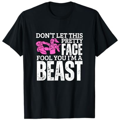 Krav Maga Girl I'm A Beast Funny Women Krav Maga T-Shirt