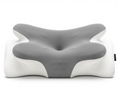 COSYLAND Nackkudde kudde av minnesskum, ortopedisk och ergonomisk kudde, nackstödskudde som sovkudde för personer på sida, rygg och mage, 1-pack
