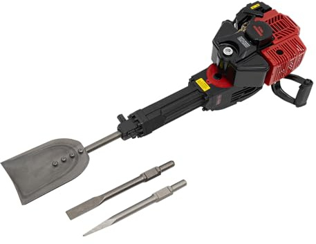 Escavatore per alberi a benzina a 2 tempi, 3 in 1, 52 cc, 1900 W, fresa per tronchi forestali, con pala, picchetto a punta piatta
