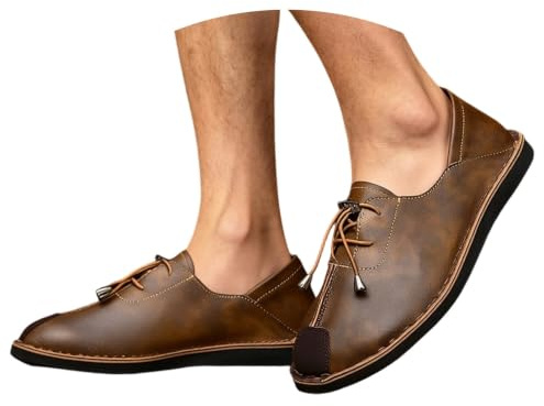 Elegantes zapatos casuales Slip-on para la conducción de todos los días y las ocasiones festivas, sin cordones, con refuerzo en la mano para la comodidad.
