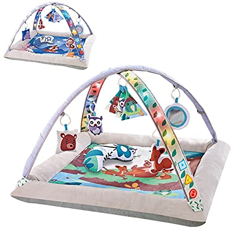 Chipolino Spielbogen, Krabbeldecke, rechteckig, Musik, Licht, Tiere, ab Geburt, Farben:grün