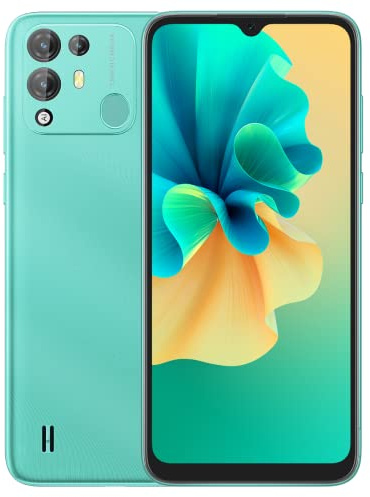 Blackview A55 Pro 4G Mobiltelefon Upplåst, Helio P22 Octa Core 4G+64 GB, 5MP+13MP Kameror, HD+ 6,53''', Android 11 Dual SIM Smartphone, Ansiktslås Upp Digitalt GPS Fotavtryck Grön