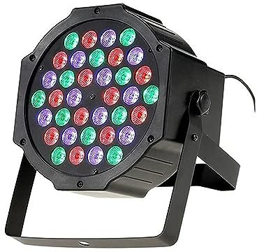 Yasta Faro Proiettore Strobo 36 LED RGB Stroboscopica Luce Discoteca Effetto Party Sensore Sonoro (Sound Control) Design Slim e Leggero