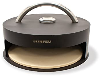 BonFeu BonPizza Horno de Pizza Negro - Electrodomésticos de Cocina - Horno de Pizza - Horno de Pizza de Leña