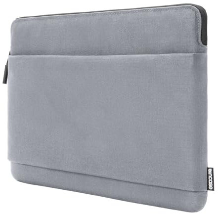 Incase Go 14 Laptop Sleeve | Stylish and Functional | Front Accessories Pocket | Protective Interior | Compact Design | Durable Material | 35.1cm×3.7cm×24.5cm | Conte Grey