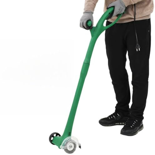 Brokky 144011 Spazzatrice Elettrica per Erbacce 140 W Verde-Rimuovere Erba e Muschio tra Piastrelle e Pavimenti, per la Pulizia di terrazze e vialetti