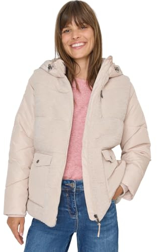 Cecil Veste en peluche pour femme avec mélange de structures, Teddy Vanilla White, L