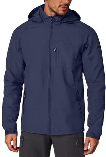 Generico Giubbino Uomo Autunno Antipioggia Ciclismo Estiva Running Giacca Sci Giubotto Antivento Termico Da Lavoro Impermeabile Cappotto Invernale Tecnica Giubbotto Parka Blu scuro XXL