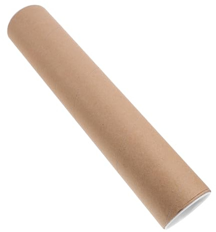 DEARMAMY Tubo di Cartone Porta Poster Rotondo in Carta Kraft 33x10 Cm per Progetti Fai da Te e Conservazione, Tubo di Carta Artigianale Versatile per Ragazzo Ragazza e Scuole, per Pittura