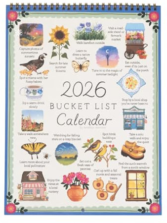 2026 Monthly Desk Calendar - 9 x 12 Inch Spiral Planner | Seasonal Work Supplies, Habit, Study, Health, Home, Birthday, Party, Cleaning, Vacation, Reading and Task Organizer
