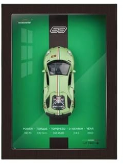 GEOQZRU Voitures Miniatures en Métal Modèle Voiture De Sport en Alliage Métallique 1 32 pour Cadre Photo Simulation Course Peinture Suspendue 3D Miniature De Collection(LP780)