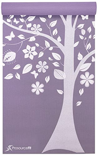 ProsourceFit Yoga Mats 3/16” (5mm) Thick for Comfort & Stability with Exclusive Printed Designs