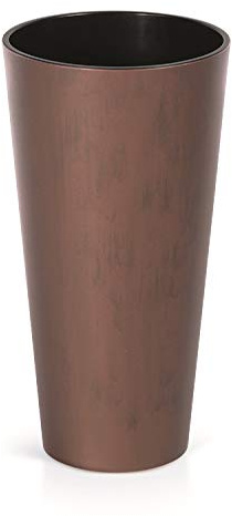 TUBUS SLIM CORTEN 64L Topf, mit Tank, Abmessungen (mm) 400x400x762, Kupferfarbe