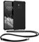 kwmobile Necklace Case kompatibel mit Huawei Mate 20 Pro Hülle - Cover mit Kordel zum Umhängen - Silikon Schutzhülle Schwarz