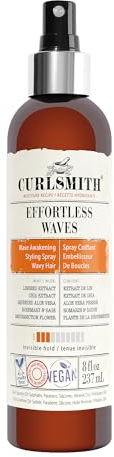 CURLSMITH - Effortless Waves Styling Spray, Lightweight and Moisturising, Reduce Frizz, Natural Look, For Wavy and Curly Hair, Vegan (237ml)