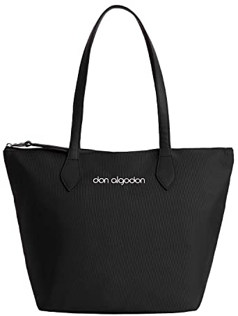 DON ALGODON - Bolso mujer - Bolsos de mujer - Bolso shopper mujer - the tote bag con cierre de cremallera - organizador bolsos de mujer en el interior
