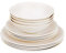 BUTLERS Geschirrset 4 Personen ATLANTIS Steinzeug Geschirr Set 12-tlg. Tafelservice | Schalen 550ml Teller 23cm Speiseteller 28cm | Farbverlauf mit Boho-Stil | Mikrowellen- & spülmaschinenfest
