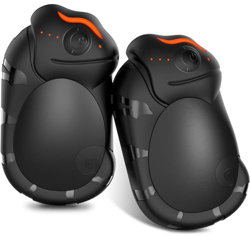 Herrfilk 2 Stück Handwärmer Elektrisch, 6000 mAh Taschenwärmer Wiederverwendbar, USB Split Handwärmer Wiederaufladbar für Outdoor-Sportarten, Golf, Camping, Weihnachten Geschenke für Frauen, Männer