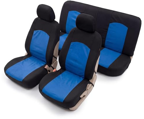 Auto Accessori Lupex - Coprisedili Modello Soft Universali Auto, Set Anteriore e Posteriore, Fodere Copri Sedili Utilitarie Standard Medie Piccole, No Suv
