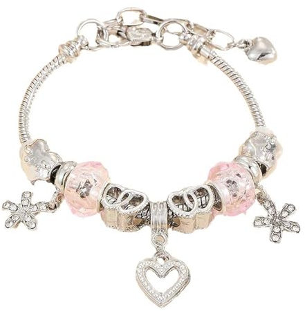 ARROMI Charm Armband, Armband Mädchen, Bettelarmband, Verstellbares Bettelarmband, Kreative Geschenke für Töchter, Freundinnen, Ehefrauen, Freunde