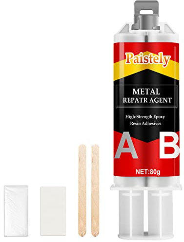 AB metallkleber, 160g metallkleber extra stark, flüssigmetall hitzebeständig Geeignet für die Reparatur von Oberflächenrissen und -ausbrüchen in Metall, Edelstahl, Kunststoff, Holz, Keramik usw