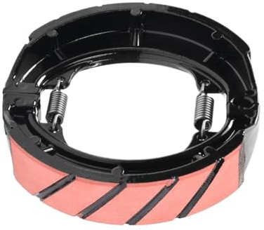 Ruwshuuk Zapatas de freno traseras, tambor trasero de zapata de freno para bicicletas, piezas de sistema de repuesto automotriz para motocicletas, vehículos eléctricos de pedales