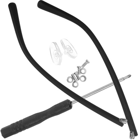 GANAZONO Branche de Lunette de Rechange en Tr90 pour Lunettes Universelles Design à Surface Mate et Stabilité Améliorée Adaptée Remplacement