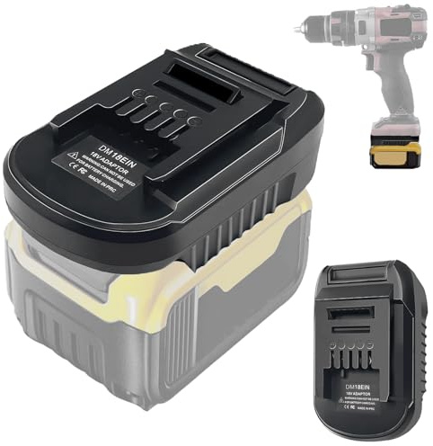 DM18EIN Adapter Konverter für Milwaukee für Dewalt Akku Converter auf für Einhell 18V Elektrowerkzeuge, Batterie Adapter für Einhell Werkzeug