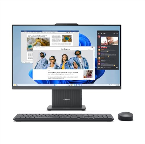 IdeaCentre AIO, All-in-One Desktop PC | 27 inch Full HD | AMD Ryzen 7 7735HS | 16GB RAM | 512GB SSD | Windows 11 Home | Luna Grey | Wireless EOS Keyboard and Mouse