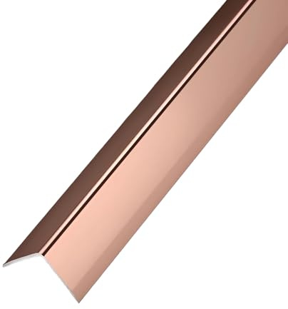 Coayuou Profile Alu d'angle 90cm* 3pièces Protection Coin Adhesive Baguettes D Angle pour Murs Et Meubles - Idéal pour Protéger Les Coins des Meubles, Table Basse Et Étagères(Style 5,50x50mm)