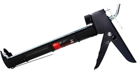 Red Devil 3985 9 Half Barrel Caulk Gun - Thrust Ratio 7:1
