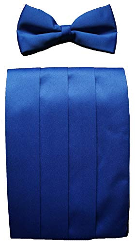Clermont Direct Royal Blue Cummerbund & Bow Tie Set