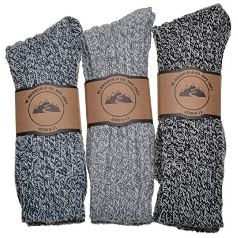 WB SOCKS Men's Thick & Warm socks 3 pairs per pack