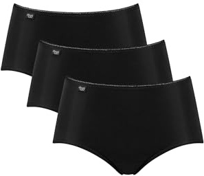 Sloggi 24/7 Microfibre Midi C3P Femme, Black, 40