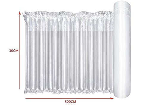 6 Bolsas inflables de embalaje rollo protector burbuja wrap columna de aire antichoque bolsas de transporte de colchón envoltura material de embalaje (30 * 500 CM)