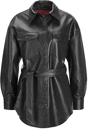 JJXX dam Jjxx Jxluna Faux Leather Overshirt Noos Jacka