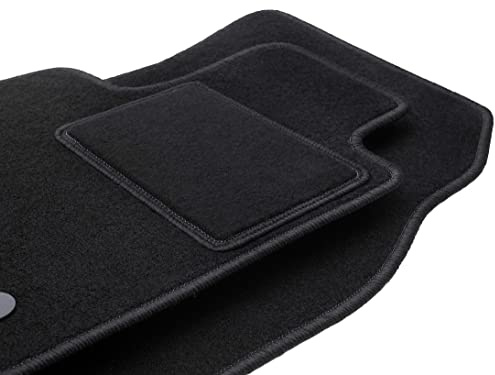 Wielganizator Automatte – Passend für Dodge RAM DS DJ 1500 Abholung 2012-2020 – Velours – Autozubehör - Praktische Fußmatte Auto – 2-teilig - schwarz