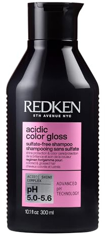 Redken Acidic Color Gloss Sulfate-Free Shampoo - Protects Vibrancy, Salon-Grade Hair Shine, For Color-Treated Hair, 10.1 Fl Oz