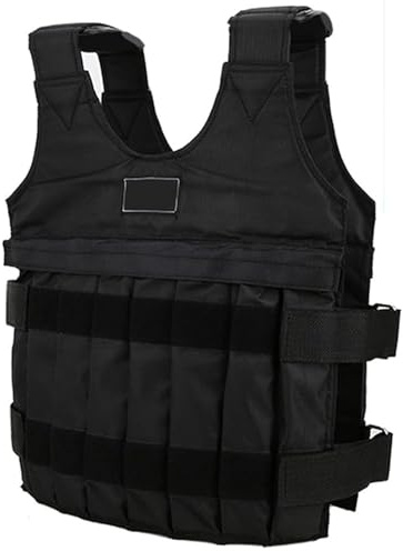 PPGE Home Chaleco Lastrado Chaleco Peso Chaqueta Entrenamiento con Ajustable para Bajar Peso Gimnasio Entrenamiento Fuerza Fitness Carga Máxima 20 Kg 50 Kg(Peso No Incluido)(Size:20kg)