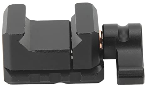 Abrazadera de carril NATO, Picatinny abrazadera con rosca de 1/4 pulgadas y 3/8 pulgadas, rieles de cerradura, soporte de accesorios, para monitores, micrófonos, luces LED inalámbricas