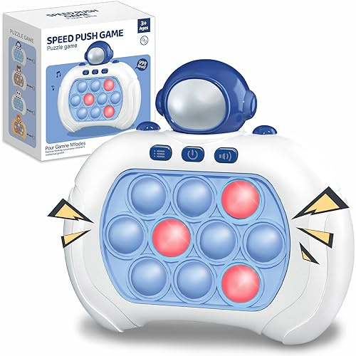 Azyh Quick Press Game Fidget Toys Pro for Kids Adult, Fast Push Handheld Game Consoles Autism Toys, Push Bubble Stress Sensory Toys, Birhtday Halloween Xmas Gift for Boys Teen