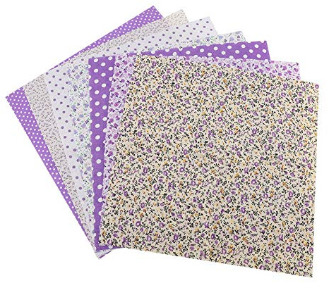 7 Paquetes De Tela De Algodón Precortada De 50 X 50 Cm, Las Para Costura, Cotton Sewing Fabric