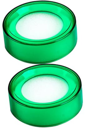 NUOBESTY 2 st. fingerfuktare svampar med fuktsvampar för effektiv pengabräkning och pappershantering halkfria fingerfuktningsverktyg av plast och svamp
