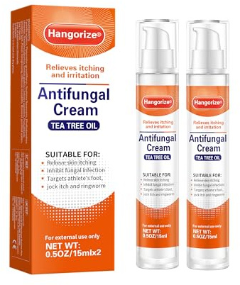 Antifungal Cream with Tea Tree Oil Centella - Herbal Formula Anti Fungal Skin Cream Soothes Itching, Athlete's Foot, Jock Itch, Ringworm - 2Pcs