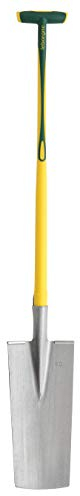Leborgne, Louchet de Pépiniériste, Tête Acier Trempé, Longueur Lame 36 cm, Manche ergonomique tri-matière Novagrip, Permet de travailler les sols lourds collants et argileux