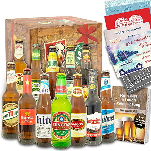 Biere der Welt 12 Flaschen - Geschenke für Männer