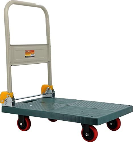 OreWork 370832 N3 Diable Plastique renforcé Plate-Forme Pliable 60 x 46 cm 150 kg Idéal pour Le Transport d'outils Lourds dans Les ateliers entrepôts et garages, Multicolore