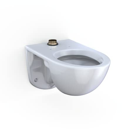 TOTO® TORNADO FLUSH® Commercial Flushometer Wall-Mounted Toilet with CEFIONTECT, Elongated, Cotton White - CT728CUG#01